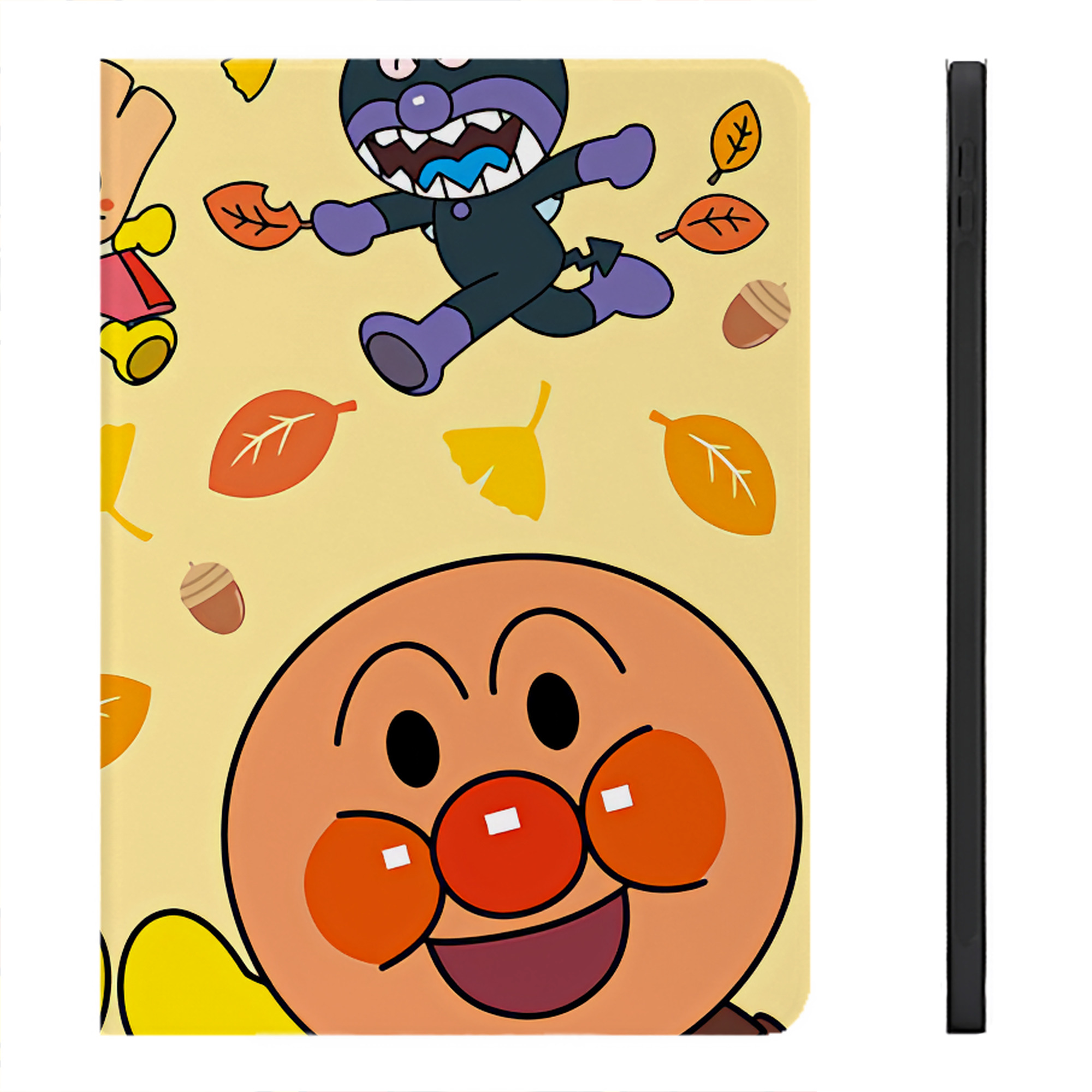 （画像用） アンパンマン Anpanman IPadケース ペンホルダー付き ブックスタイルデザイン